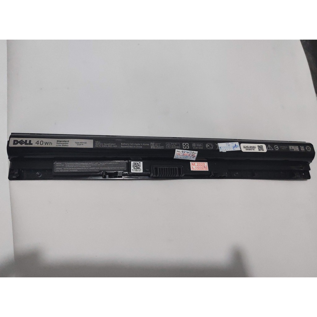 Pin laptop Dell M5Y1K, GXVJ3, 5758, 5755, 5559, 5558, 5555, 5551, 5451, 3451 14.8v 40wh ZIN có logo dell