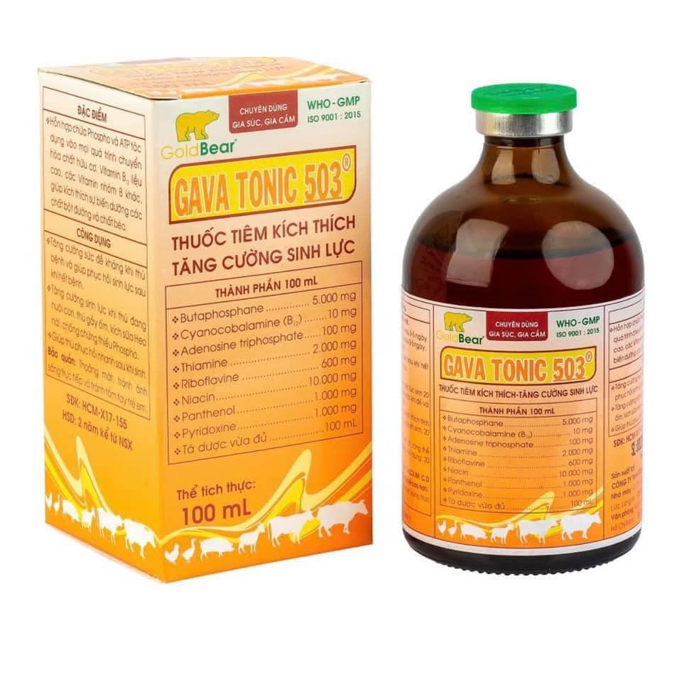 [ Hàng Chính Hãng]  Gava tonic 503 100ml và 5 ml