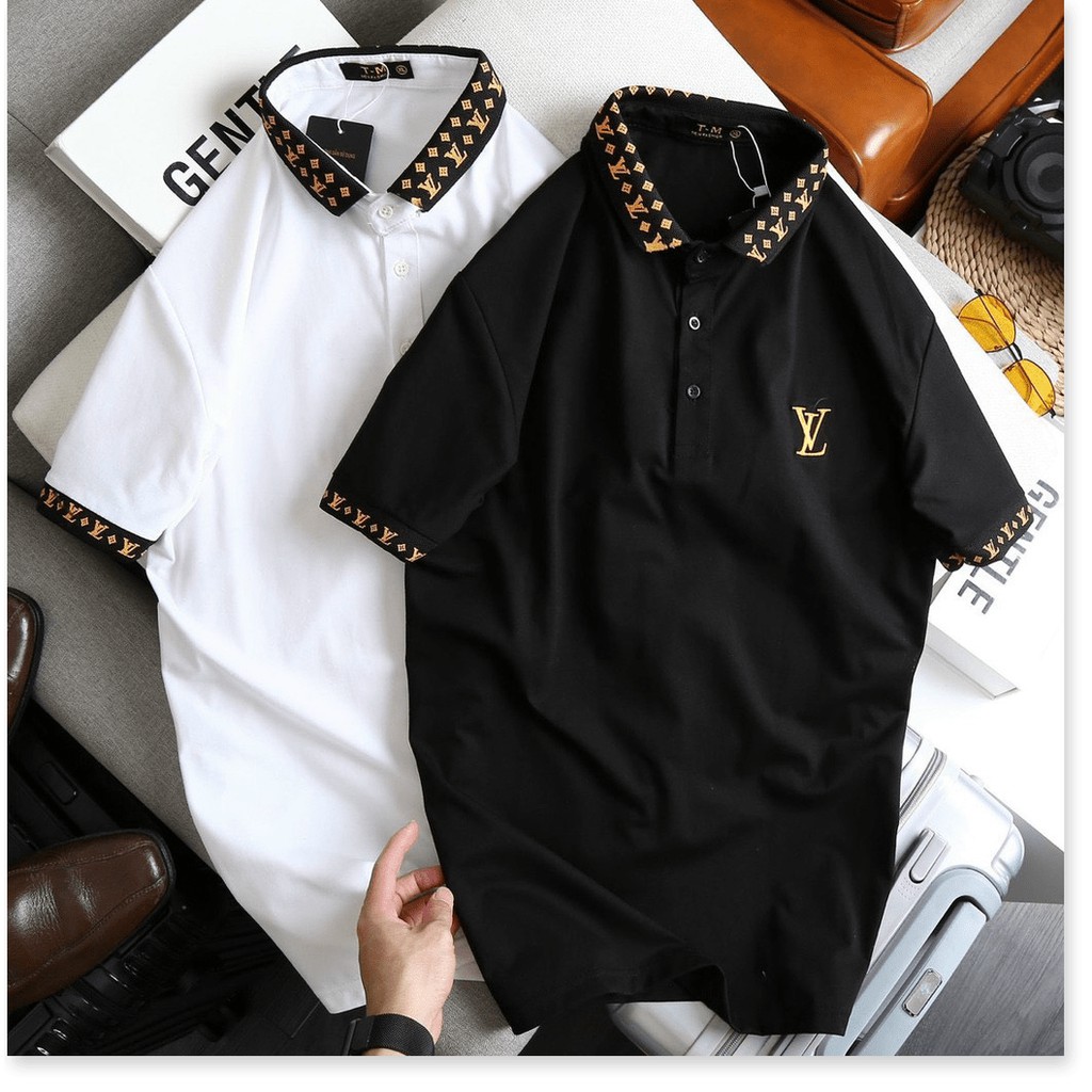 Áo Thun Nam Cổ Trụ Tay Ngắn Vải Cotton Mềm Mịn Uy Tín HP