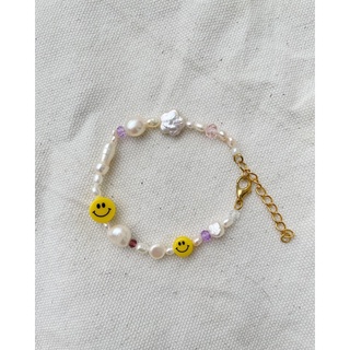 Vòng Tay Handmade Smile Face Pearl Bracelet