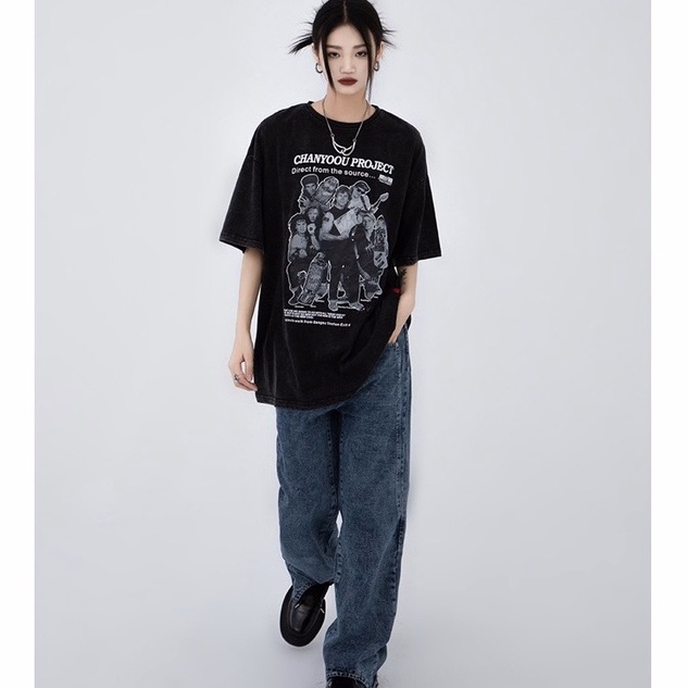 Áo Thun Cotton UNISEX - Áo Phông Tay Lỡ Form Rộng AT Chanyoou