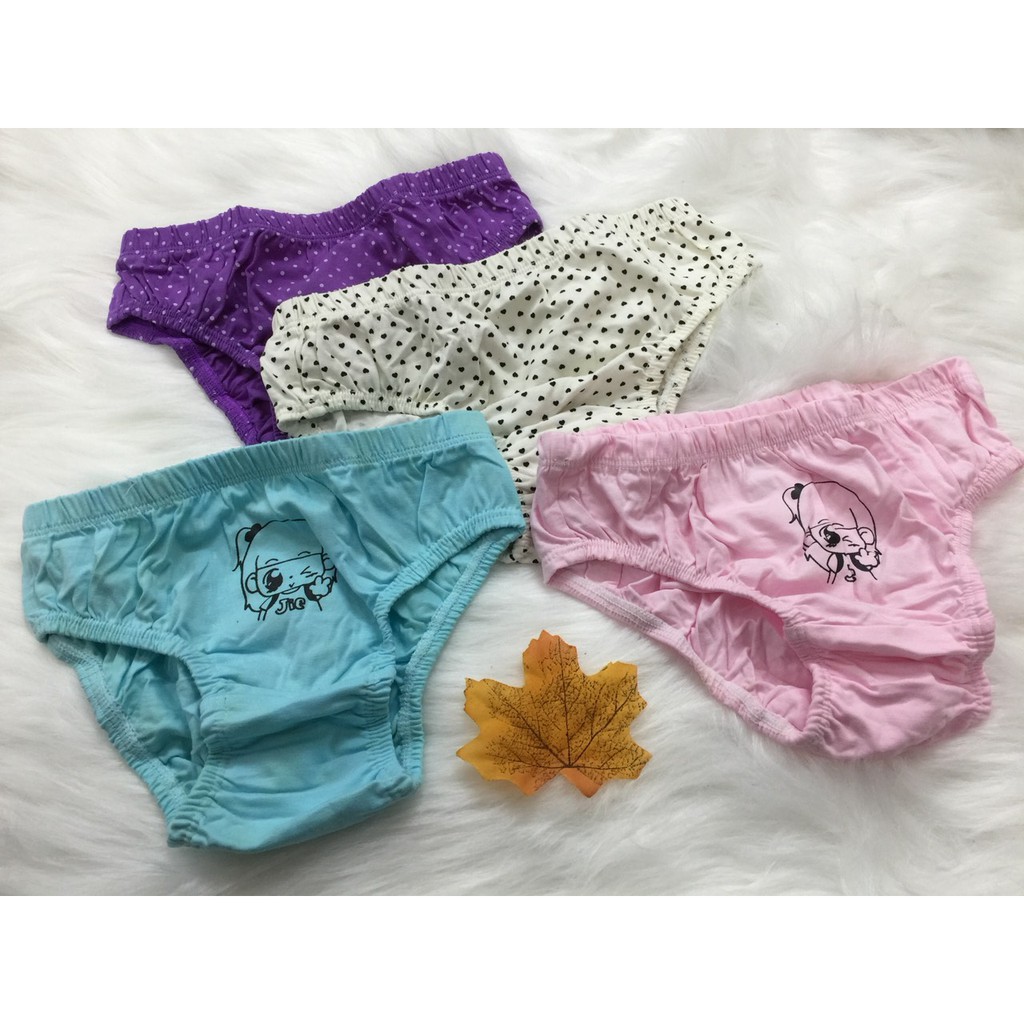 Set 4c quần chip tam giác bé gái 7-17kg