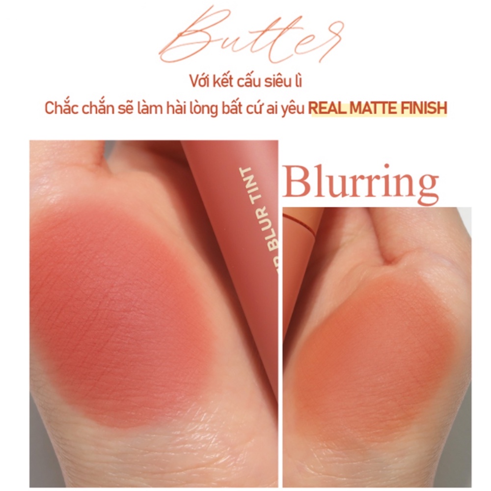 Son kem lì mờ vân môi Holika Holika Butter Blur Tint 4g