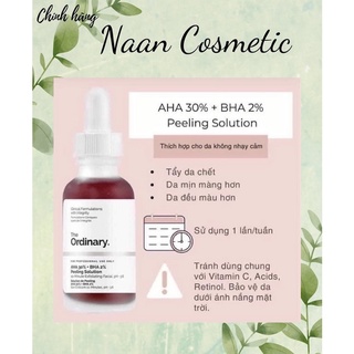 Tẩy tế bào chết da mặt the ‘ordinary aha 30% + bha 2% peeling solution 30ml