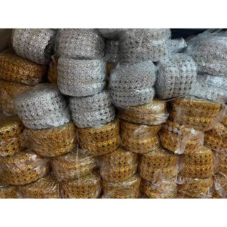 Lẻ 1m cuộn kim sa trang trí oản tài lộc, oản thờ, làm đồ handmade | Phụ kiện trang trí