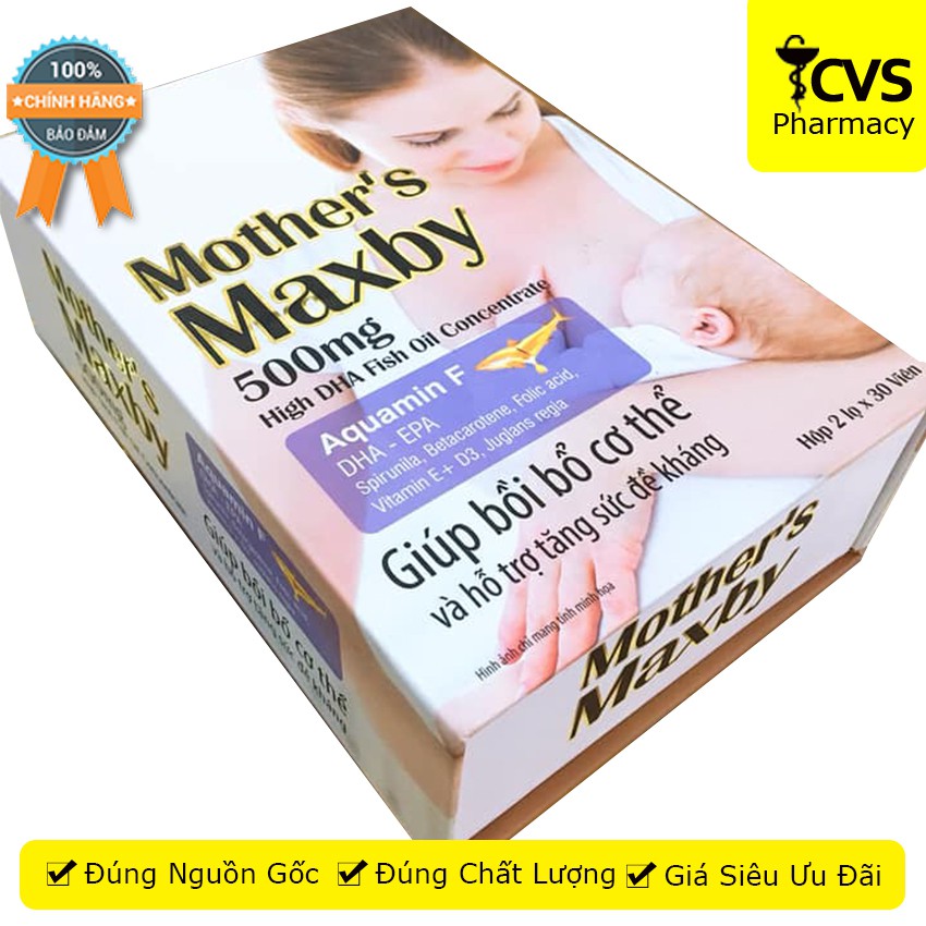 MOTHER'S MAXBY - viên uống bổ sung dưỡng chất cho cơ thể mẹ bầu - mother maxby cvspharmacy