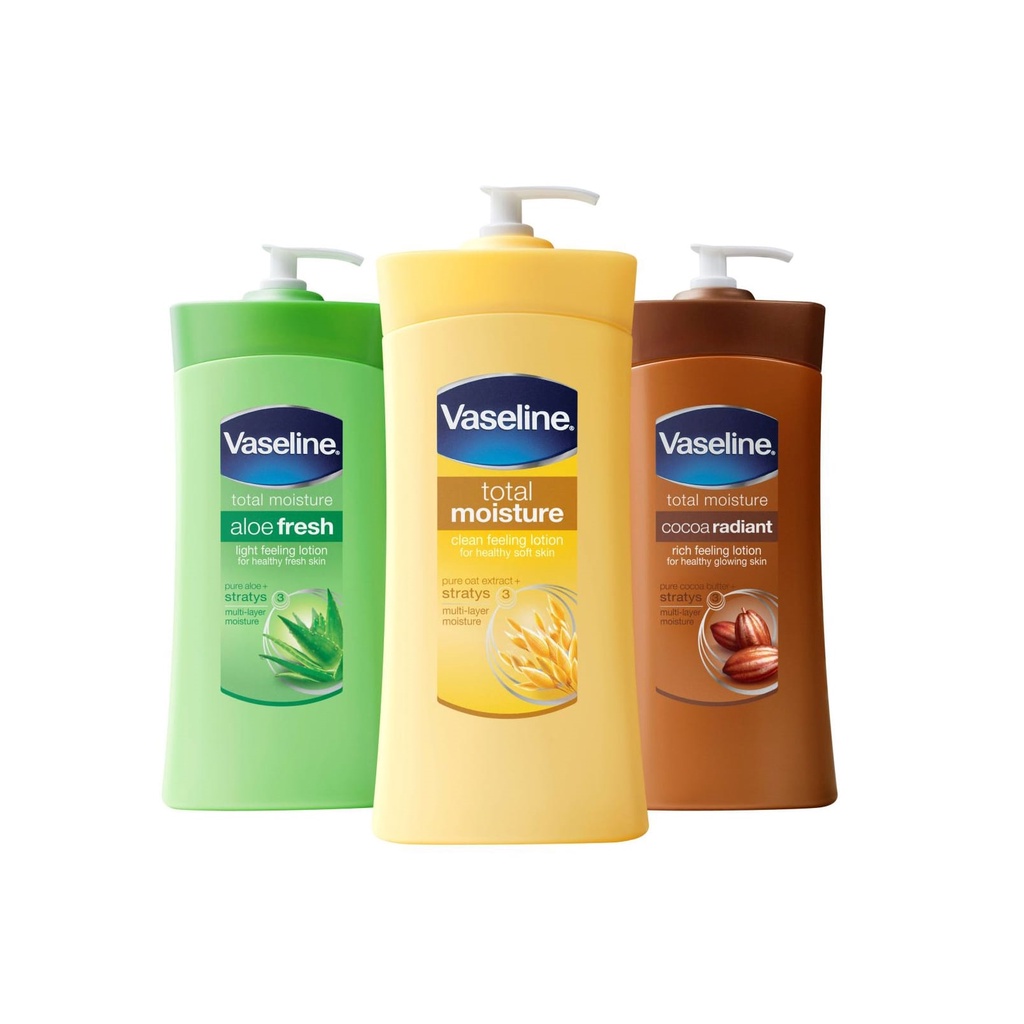 Sữa dưỡng thể Vaseline Lotion giúp làm trắng dưỡng ẩm cho da chăm sóc toàn diện 725ml