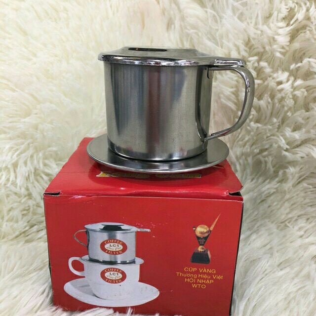 Phin pha cà phê bằng inox Coffee Finter cafe sáng bóng