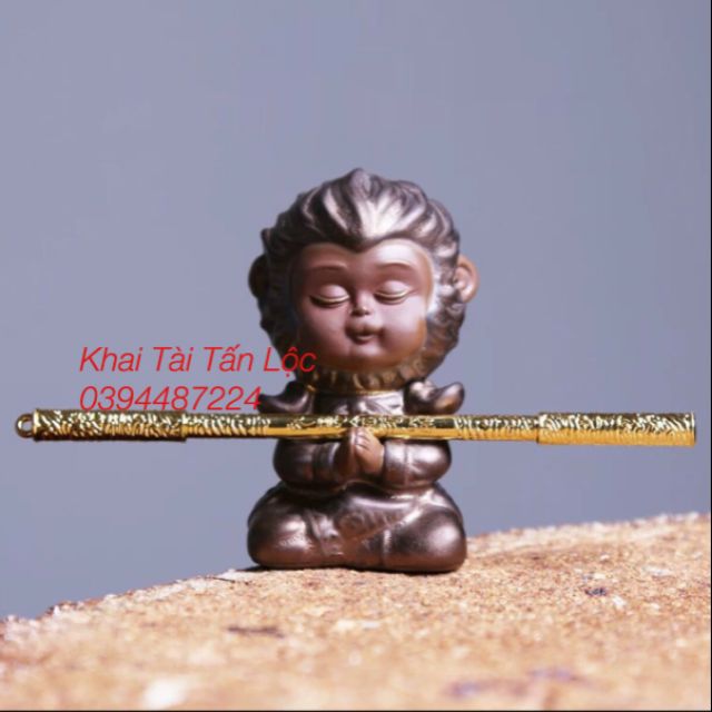 Tượng Tôn Ngộ Không niệm phật mẫu mới siêu dễ thương cute