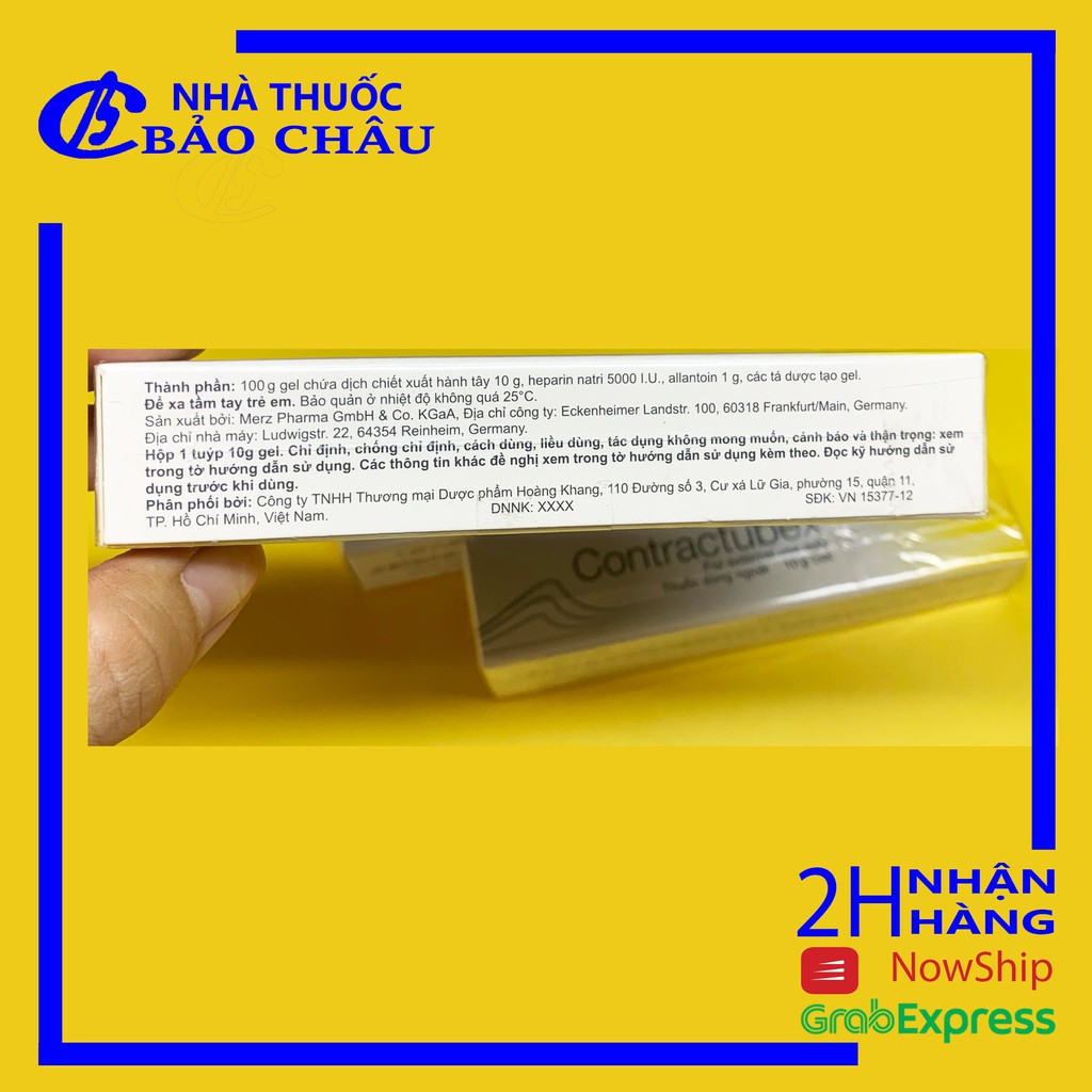 Contractubex 10g Gel mờ sẹo Đức [nhathuocbaochauq6]