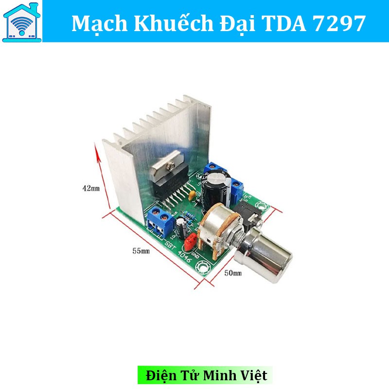 Mạch Khuếch Đại Âm Thanh TDA7297 2 Kênh 15W