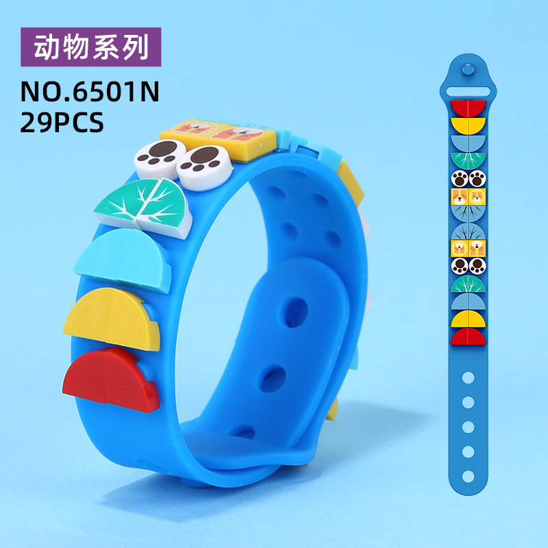 Vòng Đeo Tay Silicone Khối Lắp Ráp 6501n-6n