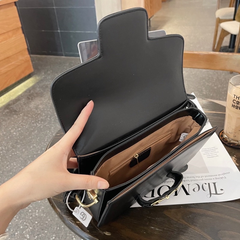 Túi da guccci khoá gài hàng cao cấp