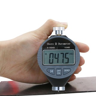 Portable 0-100HD Shore D Hardness Tester Meter Digital Durometer Scale for Rubber Tire Plastic Flooring with Large LCD Display