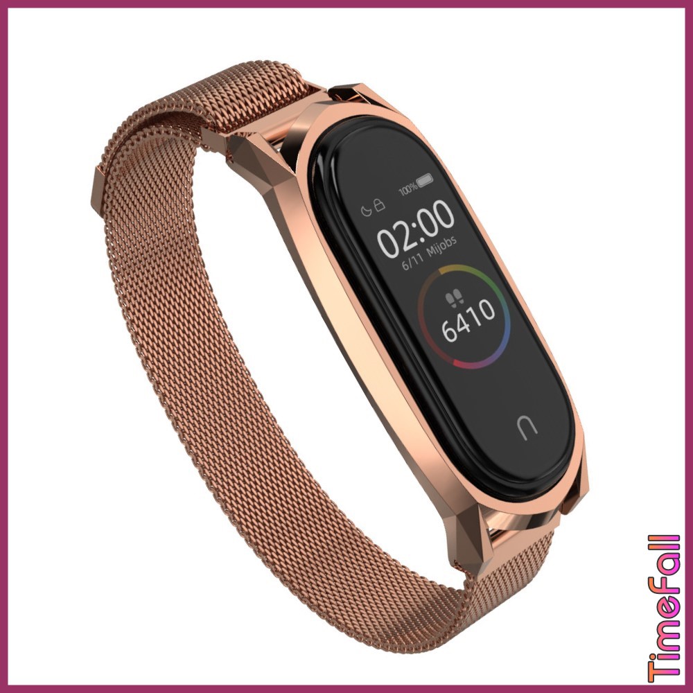 Dây đeo nam châm GT mi band 6, miband 5 chính hãng MIJOBS, dây đeo thay thế mi band 5, miband 6 milanese loop GT