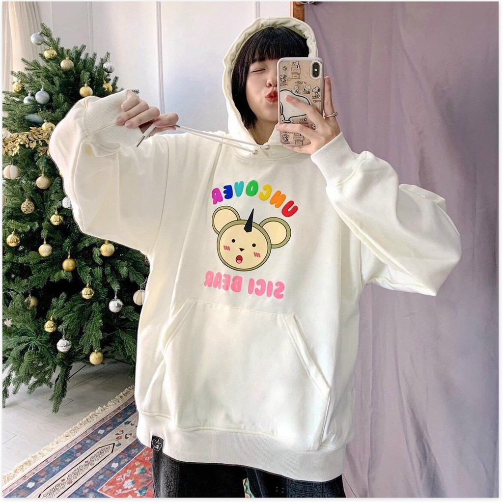 Áo hoodies mặt gấu form rộng to y hình XỊN XÒ , HOT HÈ 2021 KOKO MI STORE