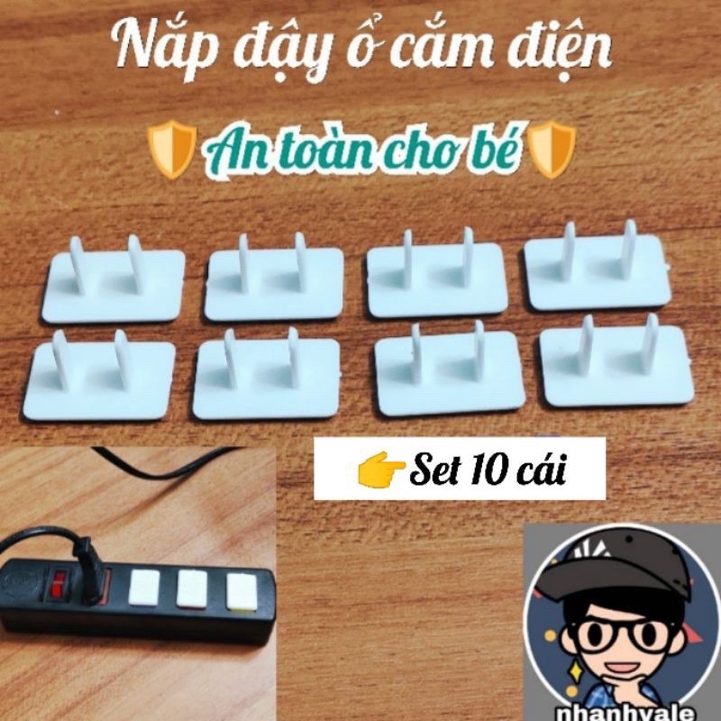 NẮP ĐẬY Ổ CẮM AN TOÀN [ Combo 10 cái ]