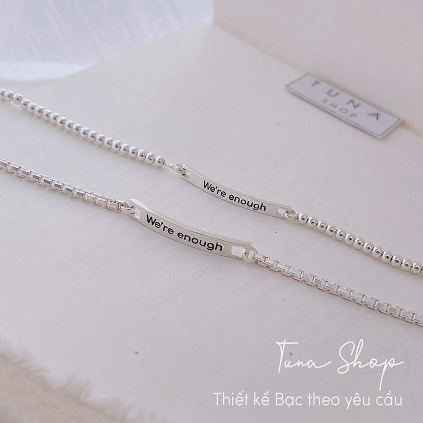 [HÀNG THIẾT KẾ] Vòng tay đôi Bạc/ Lắc tay đôi bạc thiết kế theo yêu cầu_𝐀̉𝐧𝐡 + 𝐯𝐢𝐝𝐞𝐨 𝐭𝐡𝐚̣̂𝐭_ TUNA SHOP Trang sức Bạc
