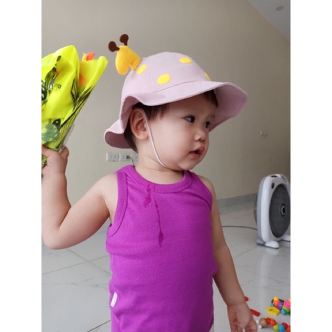 Mũ vành rộng hình hươu kiểu dáng hoạt hình dễ thương cho trẻ em