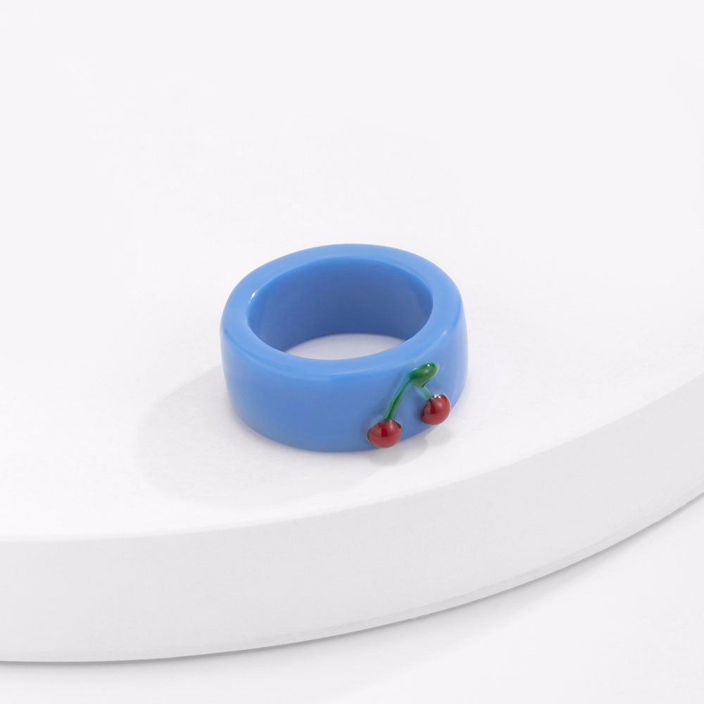 Nhẫn Acrylic Dập Nổi Họa Tiết Hình Học Màu Kẹo Thời Trang Hàn Quốc 2021 Cho Nữ