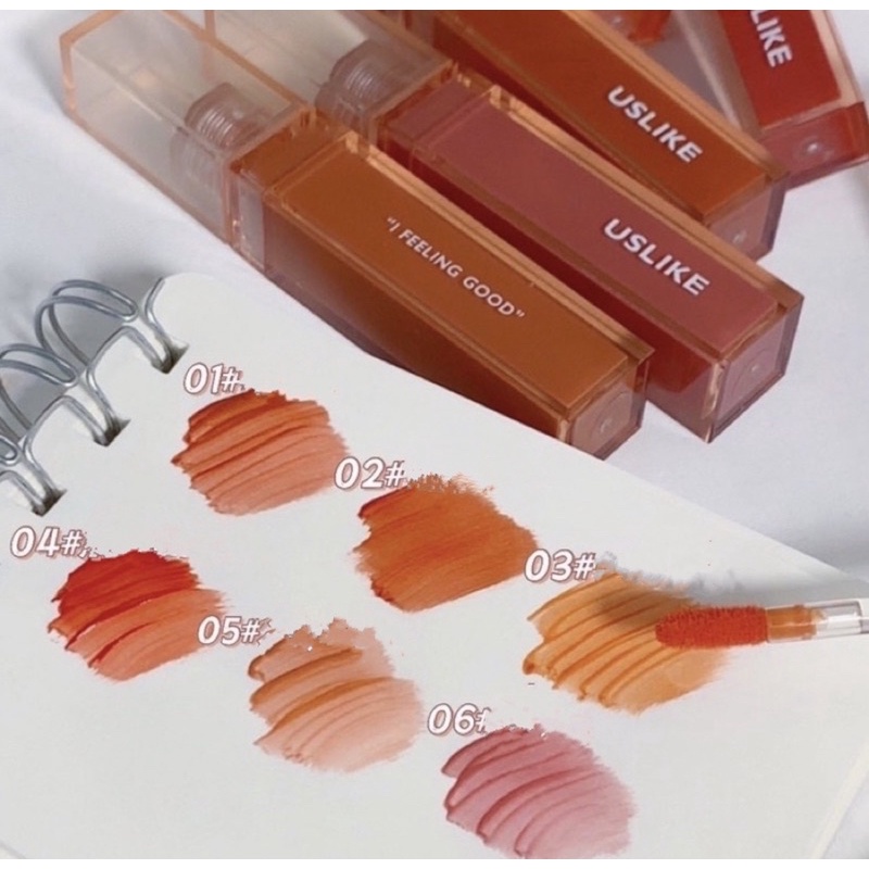 Son bóng Uslike ánh sương trong veo độc đáo căng mướt dưỡng ẩm lâu trôi Candipop