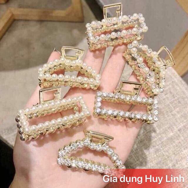 1 Nhập FA273 giảm 9k đơn từ 99k_ Bộ 3 Kẹp Tóc Đính Đá Hàn Quốc Siêu Hot