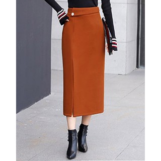 Chân Váy Midi Xẻ Tà Ori