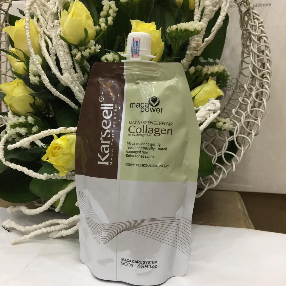 Ủ tóc collagen Karseell 500ml - siêu mượt phục hồi tóc hư tổn  ( 100% có tem cod chống giả)-[ Chỉ Bán Sỷ ]