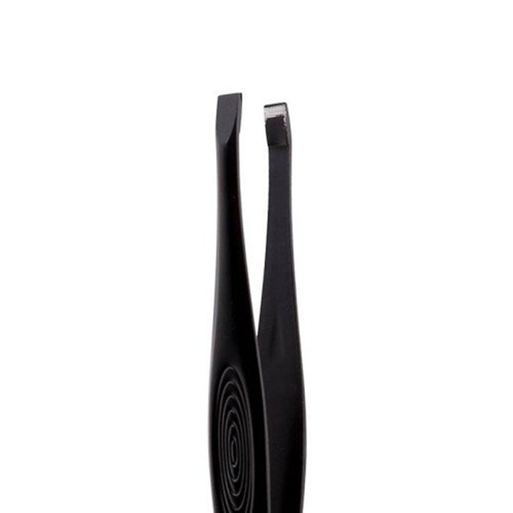 Nhíp đầu bằng cán đen Vacosi Flat Tweezers T01