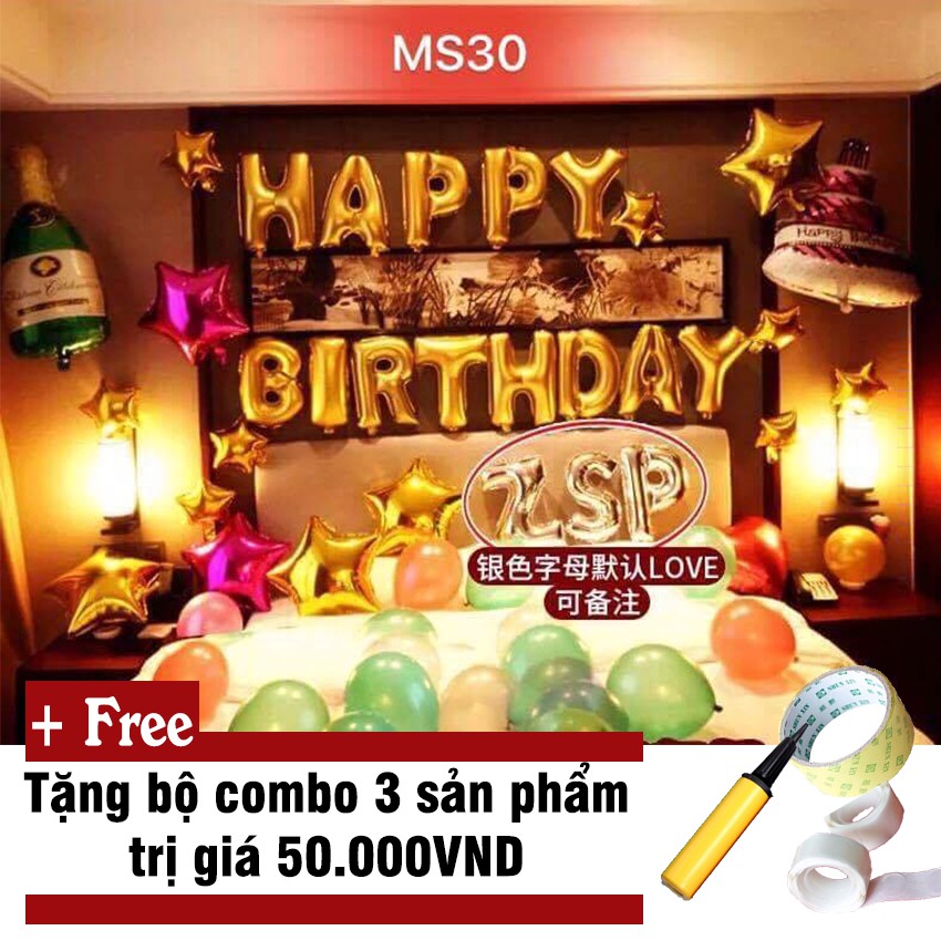 SET BÓNG SINH NHẬT SÂM PANH (MS30)