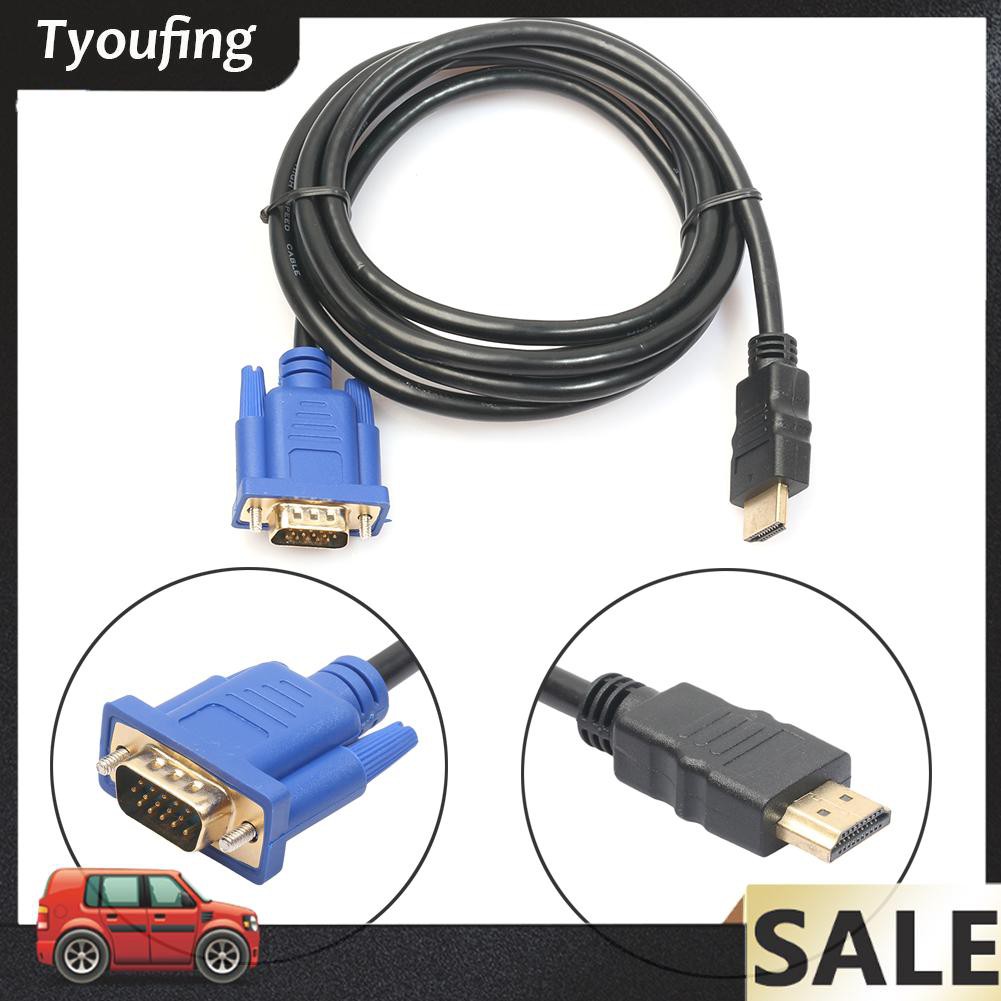 Cáp Chuyển Đổi Hdmi-Compatible Từ Male Sang Vga Hd Male 15pin Adapter 1080p 6ft