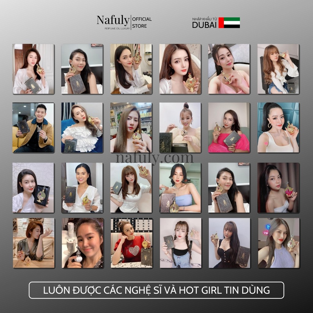 Tinh Dầu Nước Hoa Dubai Queen Ibhaar Khadlaj Nội Địa Nam Chính Hãng Nafuly Cao Cấp Giành Cho Nam Nữ Dung Tích 18ml | Thế Giới Skin Care