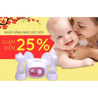 Máy hút sữa điện đôi Forte Unimom - Tặng 10 túi trữ sữa