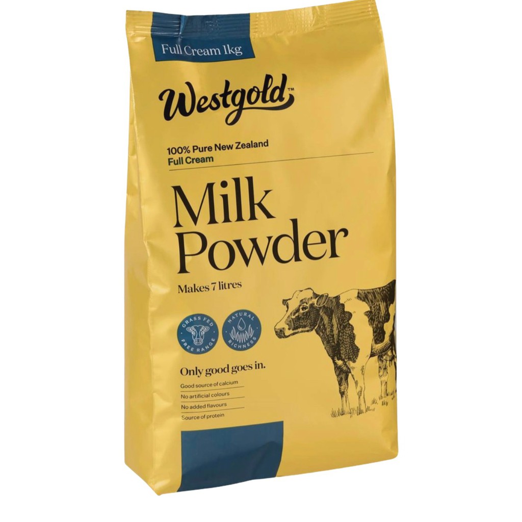 Sữa tươi dạng bột fullcream WestGold 1Kg - Bill Úc