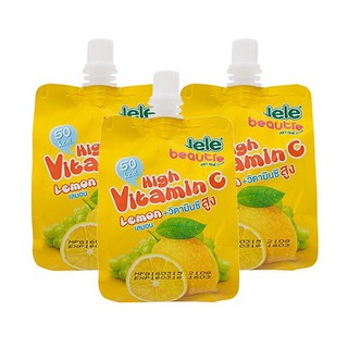Nước Ép Trái Cây Thạch Jele High Vitamin C Chanh Tươi 150gr - Nước Ép Trái Cây Thái Lan