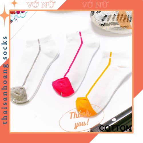 Vớ thể thao nữ  Free ship Vớ thể thao SPORT - tất cổ ngắn nữ chất cotton cao cấp, thấm hút mồ hôi, thoáng khí, khử mùi