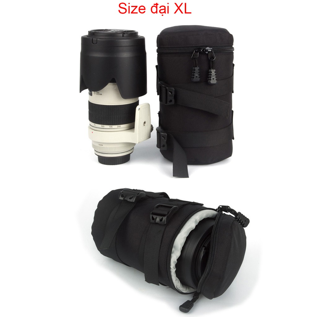 Túi đựng lens máy ảnh hình ống trúc size đại XL- Có hình thật