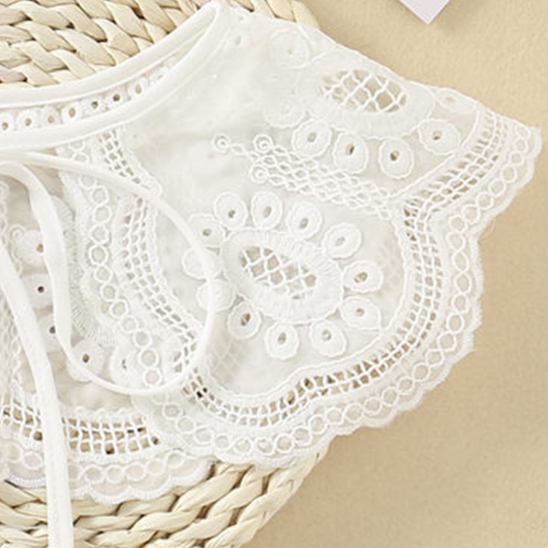 Yoioi Khăn Choàng Cổ Vải Voan Phối Lưới Rỗng Thêu Hoa Phong Cách Cổ Điển Dành Cho Búp Bê Poncho Mini