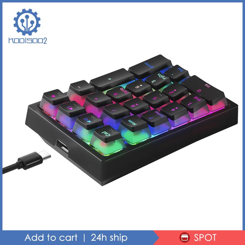 Bàn Phím Số Cơ 21 Phím Có Dây Cho Máy Tính