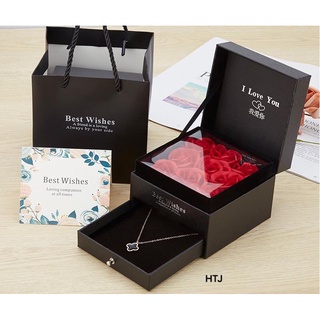 Hộp hoa hồng đựng trang sức,đựng son ♥️ Freeship ♥️ hoa hồng sáp 9 bông thể hiện cho tình yêu vĩnh cửu