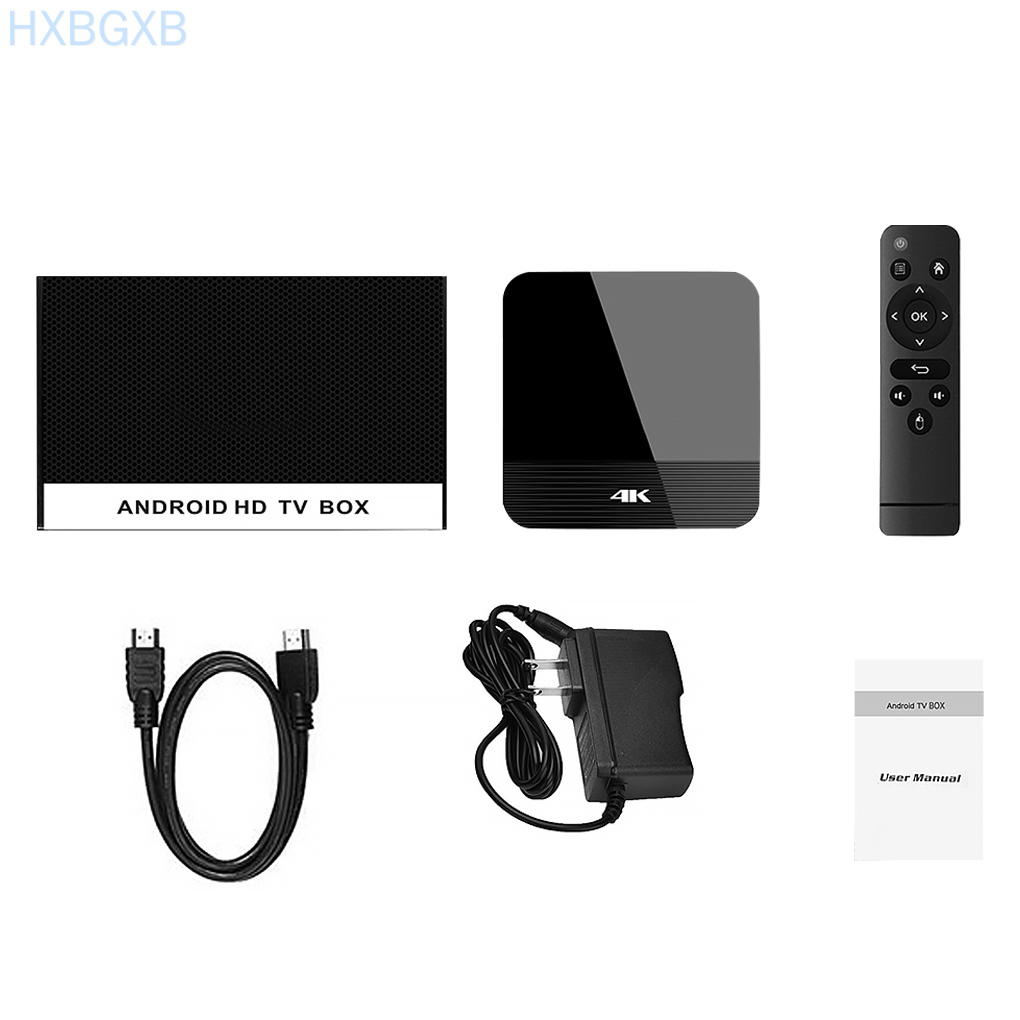 Set-top Box Dual WiFi Bluetooth Media Player Mini Quad-core Smart 4K HD Network TV Box US Plug