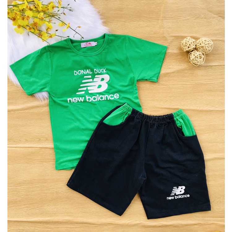 🍭 Bộ thun cotton quần giả jean bé trai từ 25-50kg