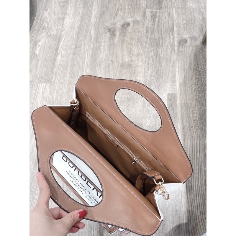 Túi size 38x41cm hoạ tiết màu nâu