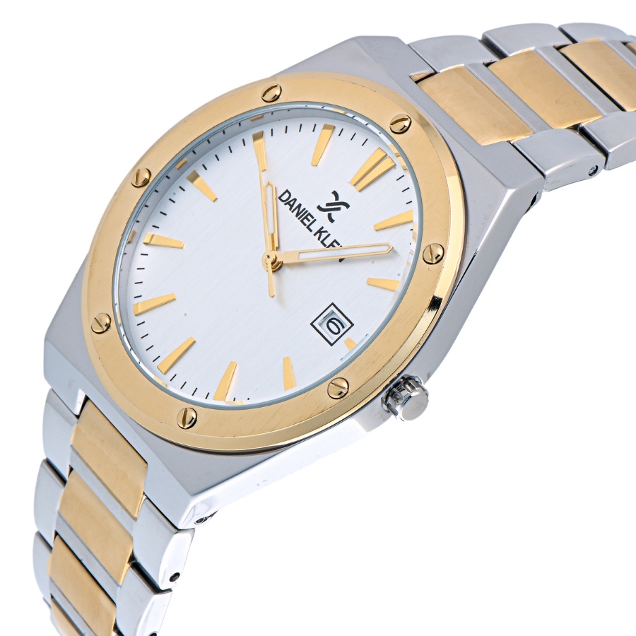 Đồng hồ nam chính hãng Daniel Klein DK.1.12819 chống nước, mặt số hiệu ứng Sunray, có lịch ngày, dây thép không gỉ | BigBuy360 - bigbuy360.vn
