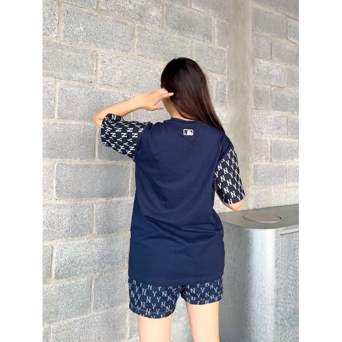 (HÀNG XUẤT XỊN) Áo &amp; Quần 2049 M/L/B TEE X Jean Made in V//N full-tag-code  SIZE S M L  2 màu đen/ xanh đen phối Jean