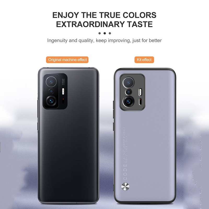 Ốp Điện Thoại Da Chống Sốc Sang Trọng Cho Xiaomi Mi 11T 11i 11 Pro mi11lite Ultra 4G 5G