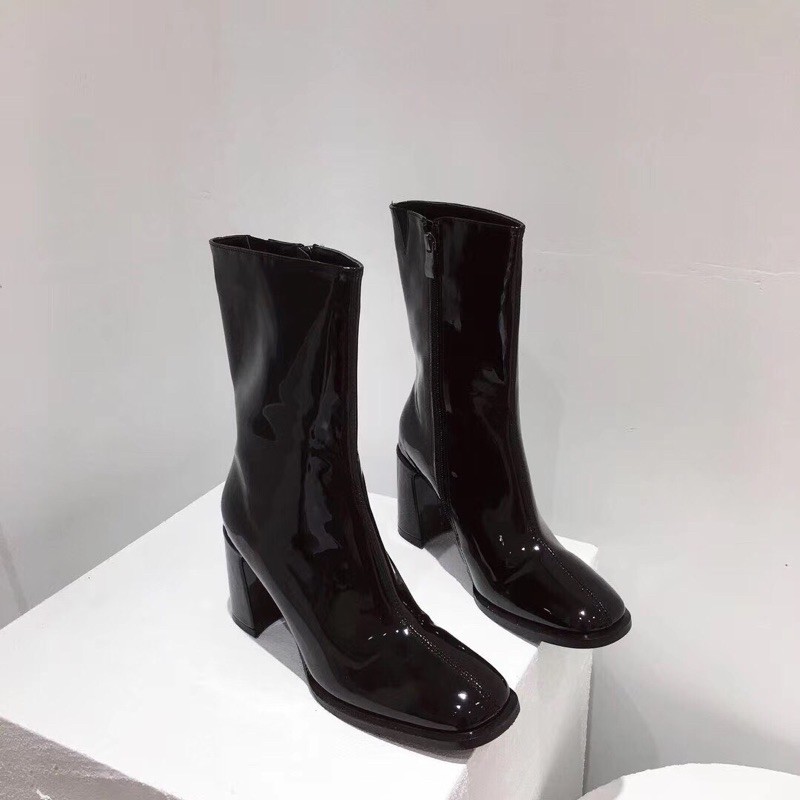 Bốt lửng da bóng