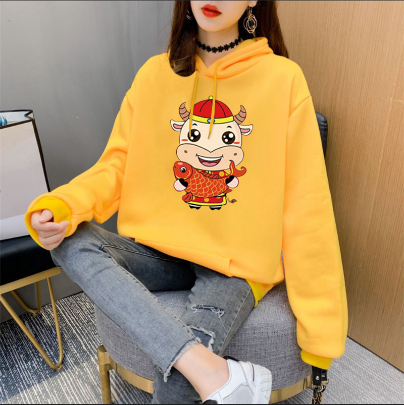 NRVP Áo Nỉ Cho Nữ Dài Tay Có Mũ Thời Trang Hàn 2020