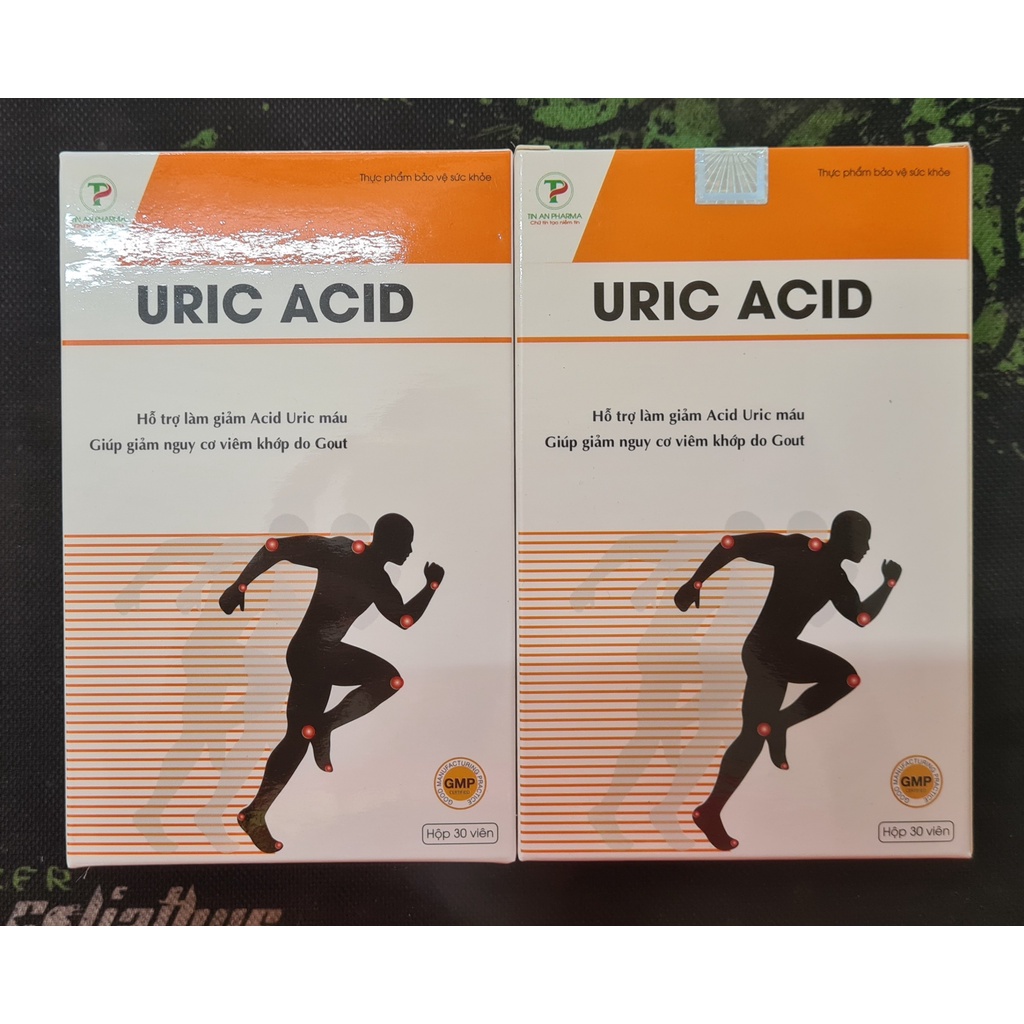 Uric Acid (Hộp 30 viên) - Hỗ trợ làm giảm Acid Uric máu, giúp giảm nguy cơ viêm khớp do Gout