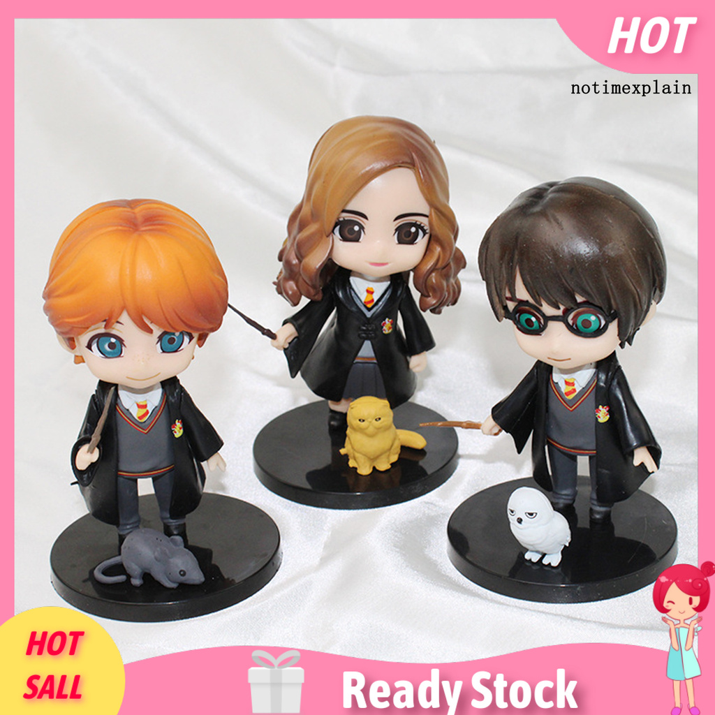 Set 3 Đồ trang trí Nhân Vật Trong Phim Harry Potter Để Bàn Trang Trí Nhà Cửa